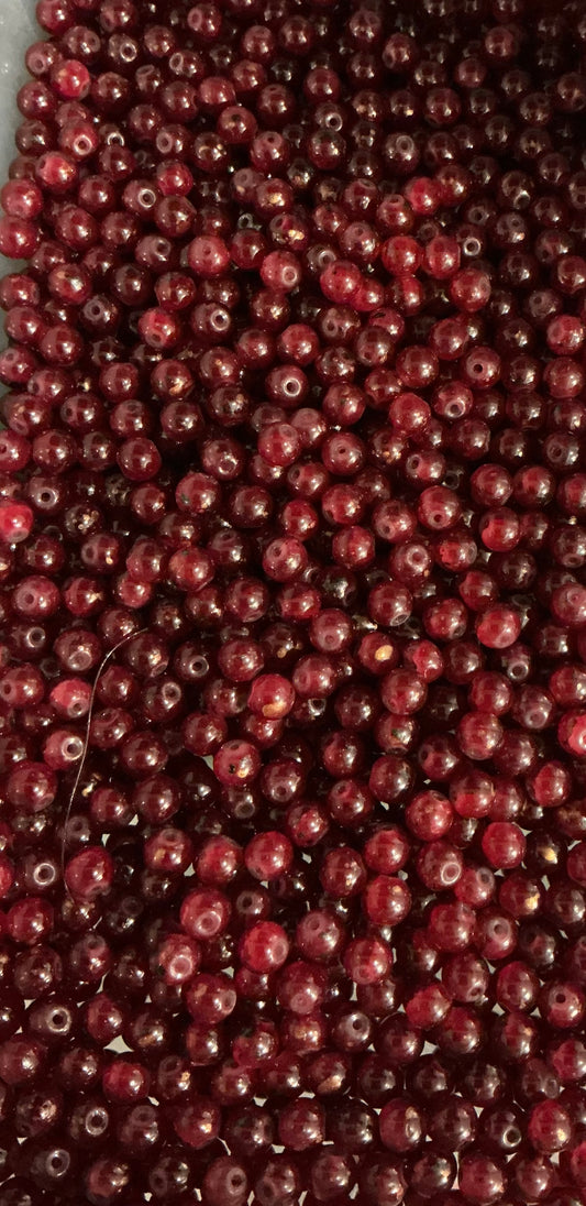 Red w/gold specs(10MM)