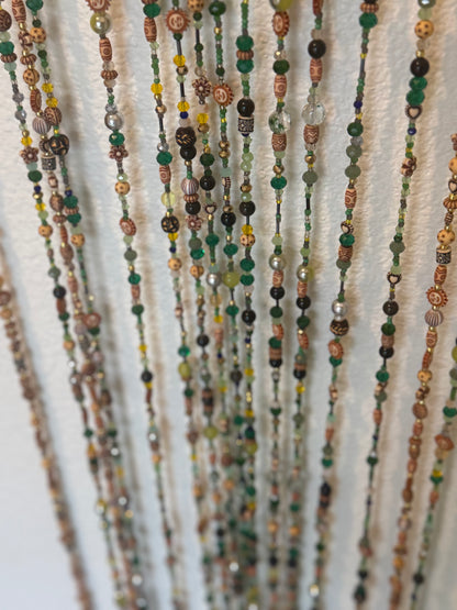 Earthly Devine - Custom Hand-Beaded Curtains (50 inches )