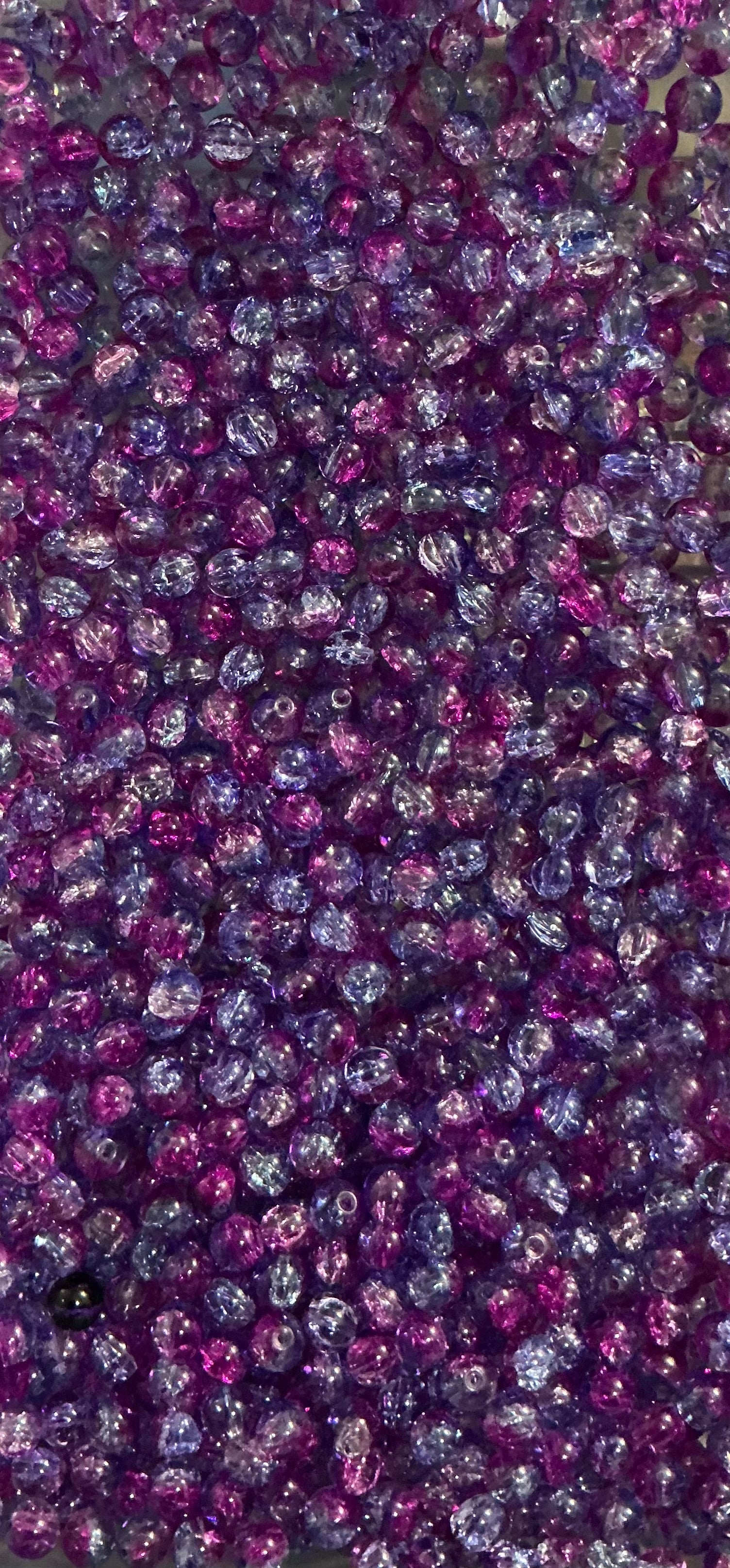 Purple/blue crackle (10mm)