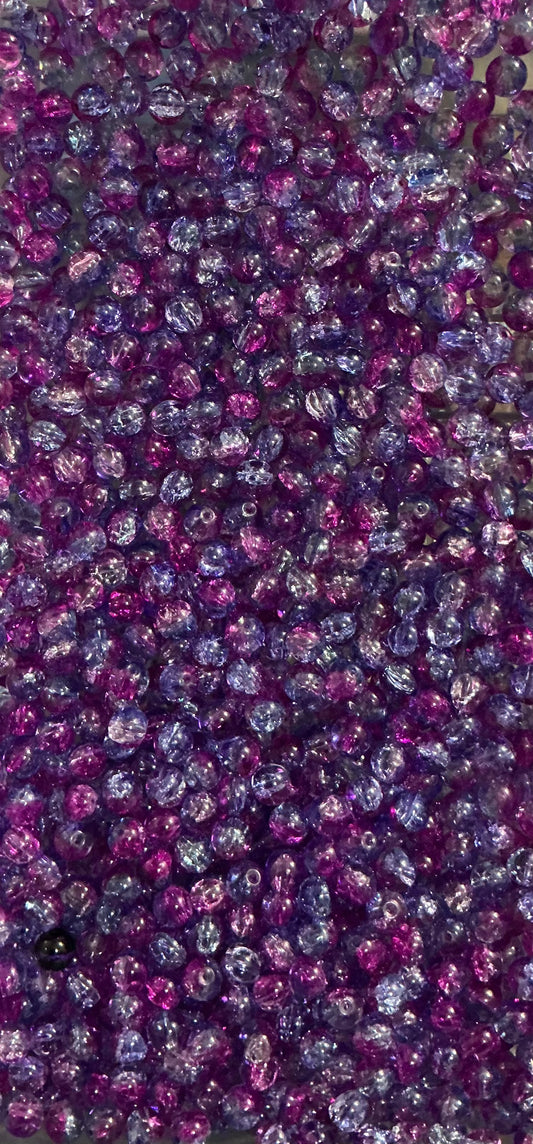 Purple/blue crackle (10mm)