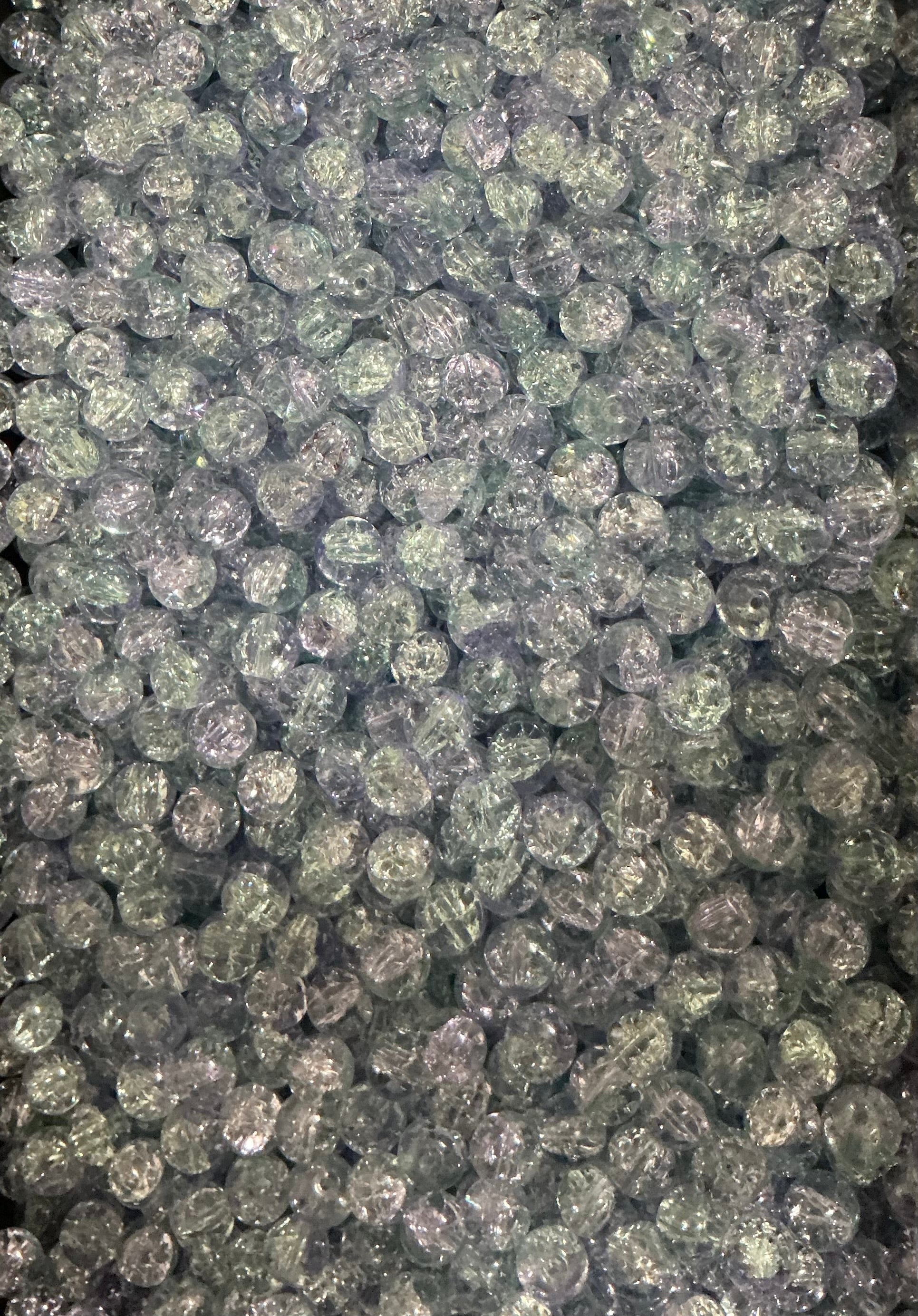 Purple/light blue crackle (10mm)