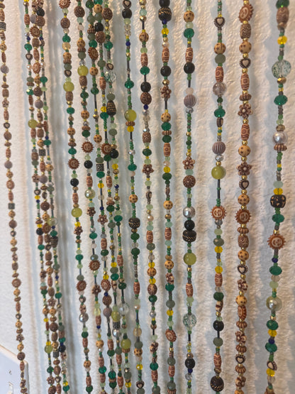 Earthly Devine - Custom Hand-Beaded Curtains (50 inches )