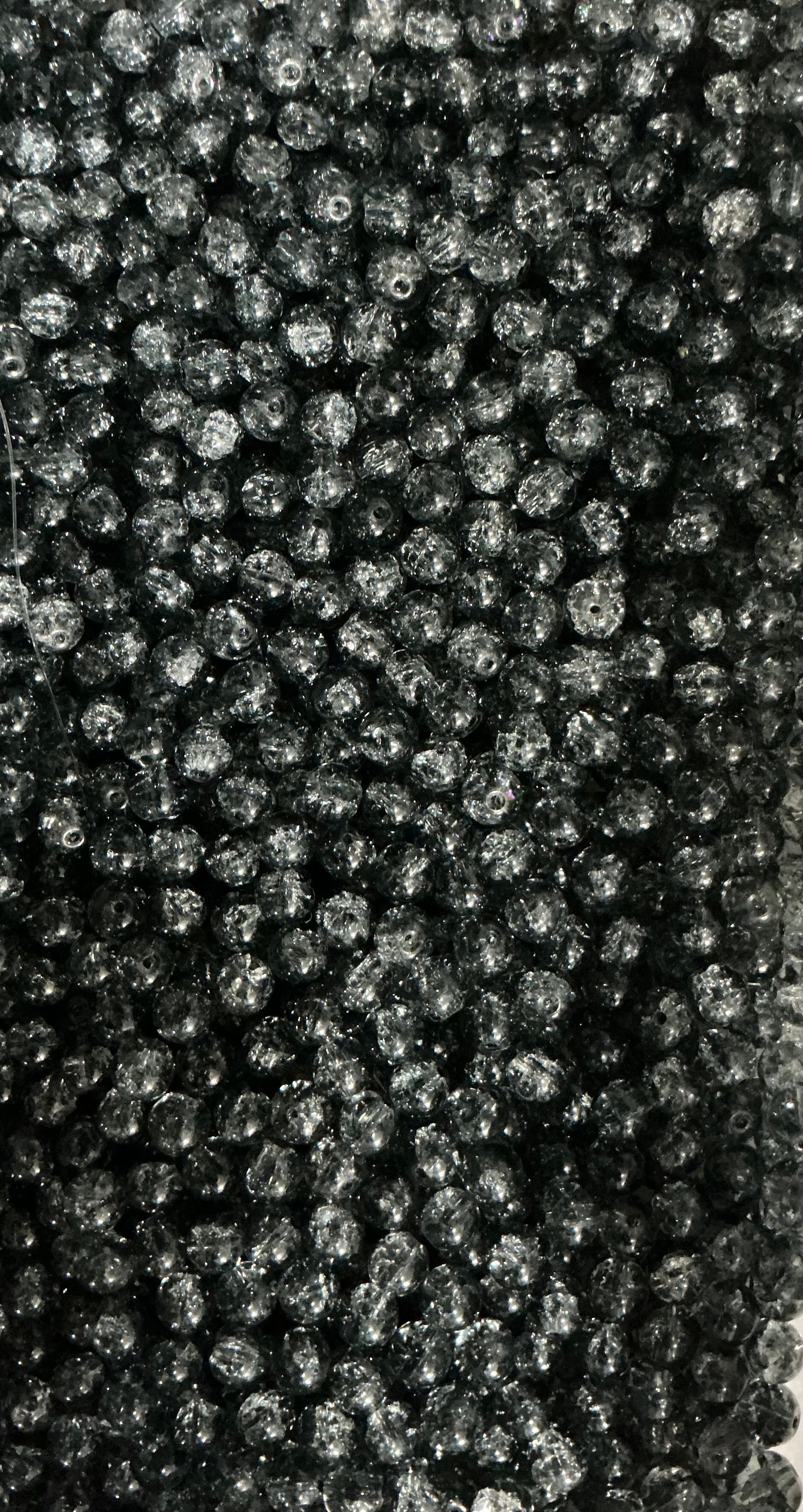 Crackle grey black (10mm)