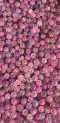 Frosted pink/purple glitter(10MM)