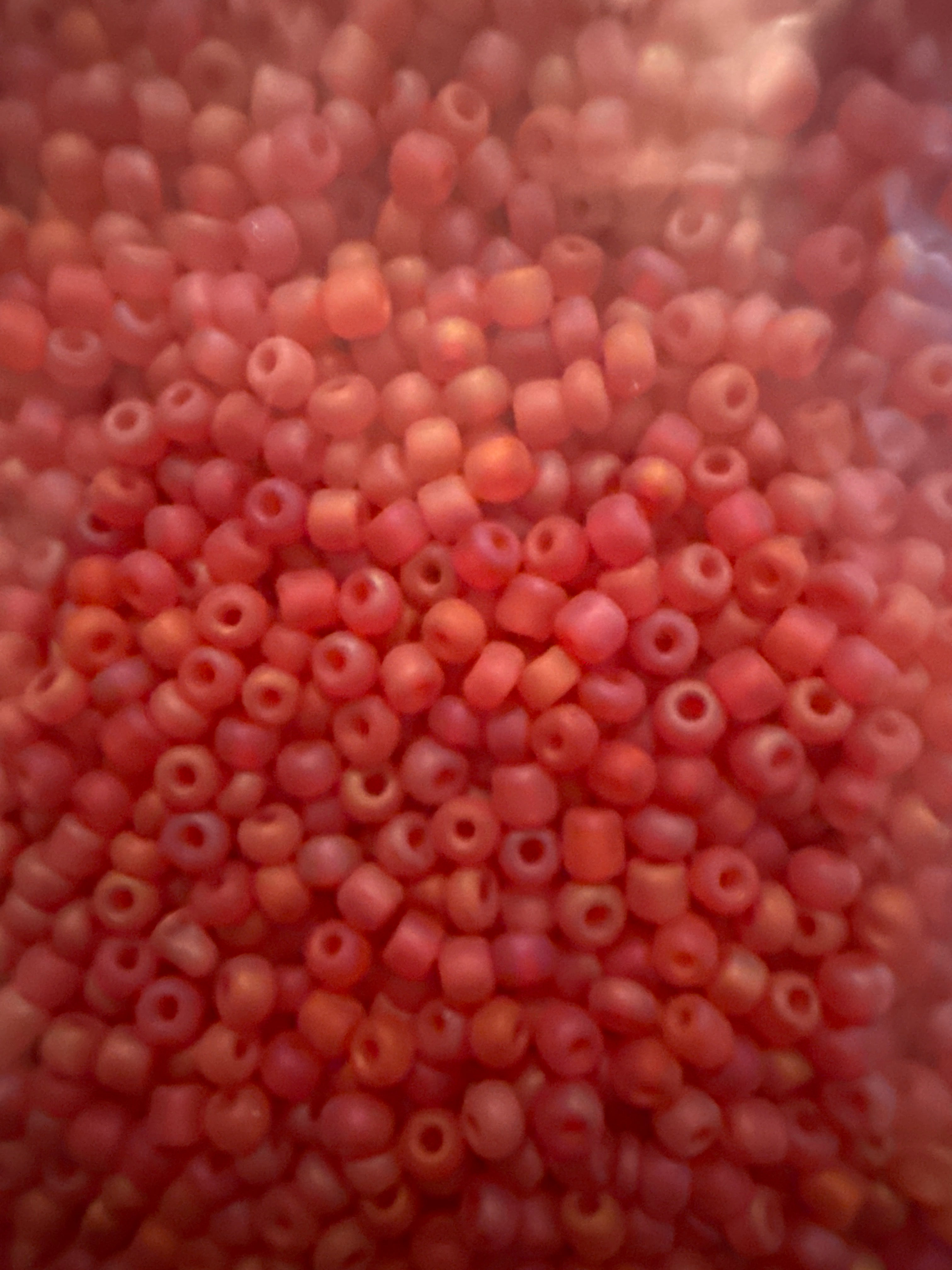Frosted and Silver Lined Seed Beads