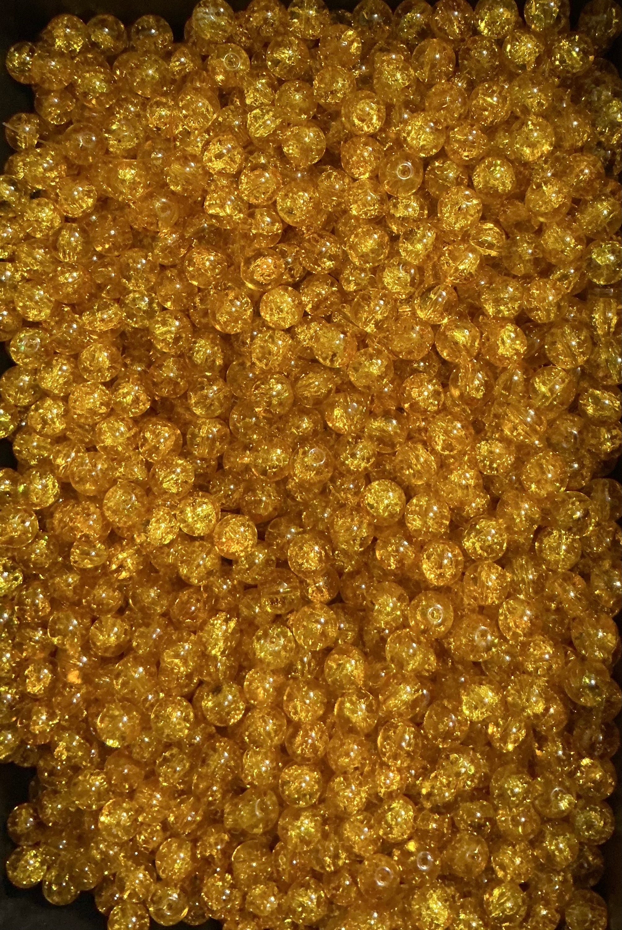 Bold yellowCrackle (10mm)
