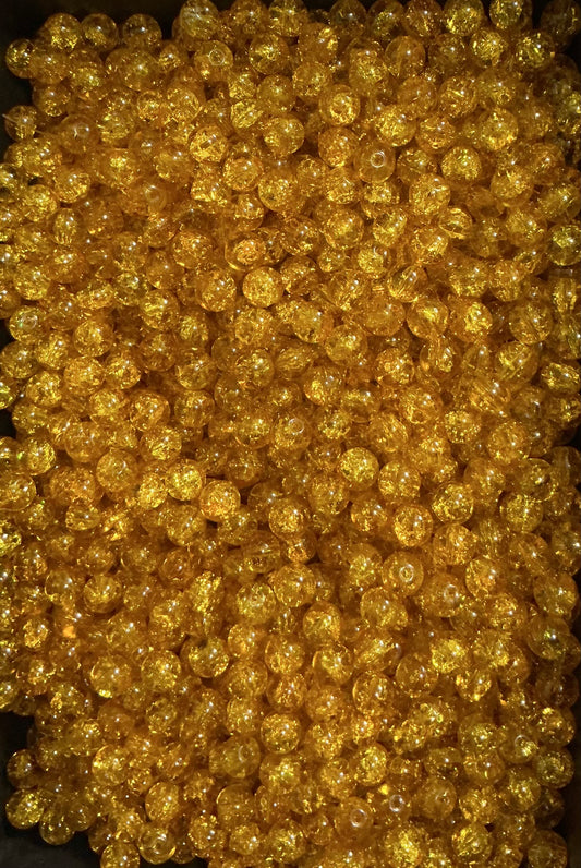 Bold yellowCrackle (10mm)