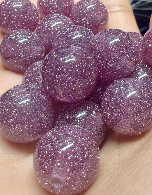 16MM Glitter Acrylics(Dusky Pink Rose)