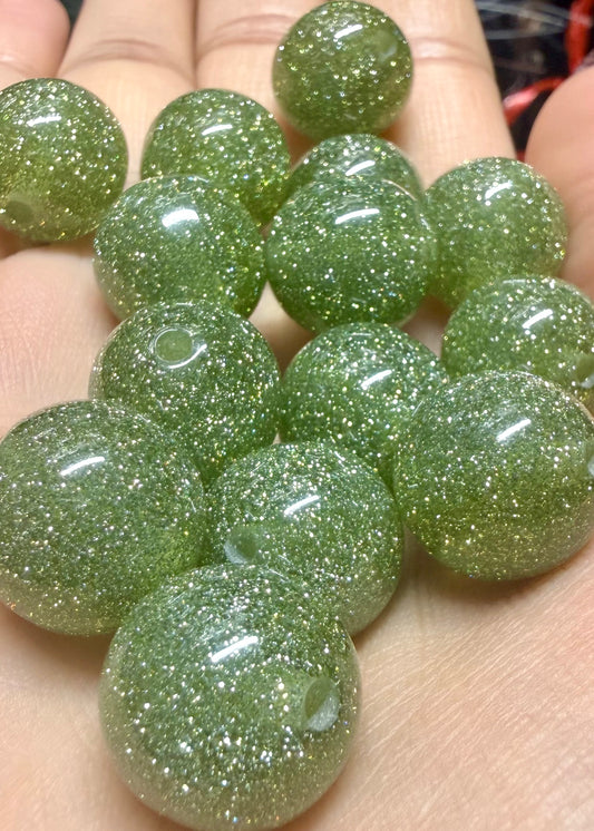 16MM Glitter Acrylics(Green)