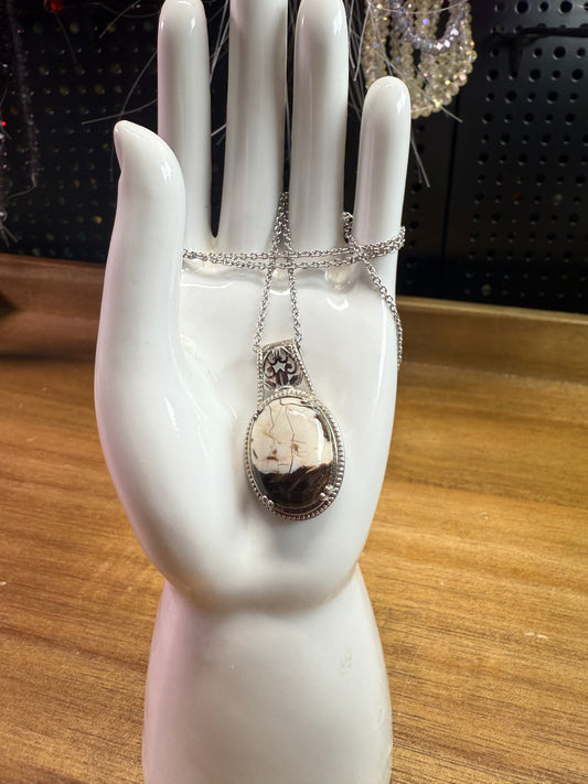 Peanut Wood Jasper Necklace (20inches)