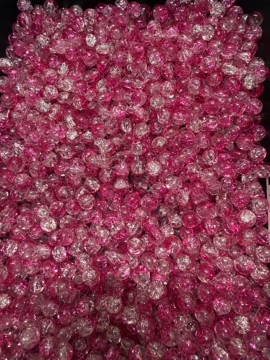Hot pink crackle
