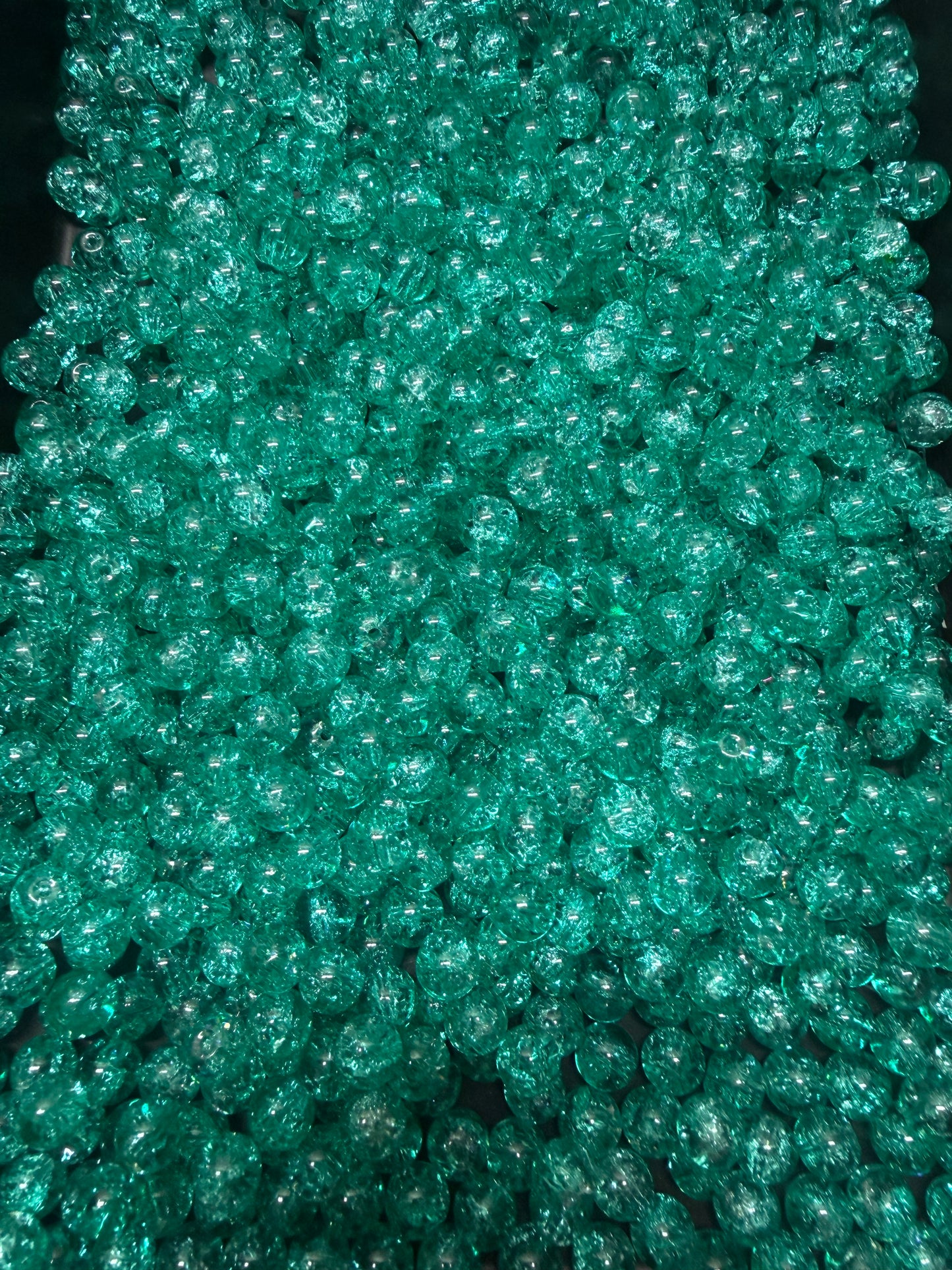 Teal crackle