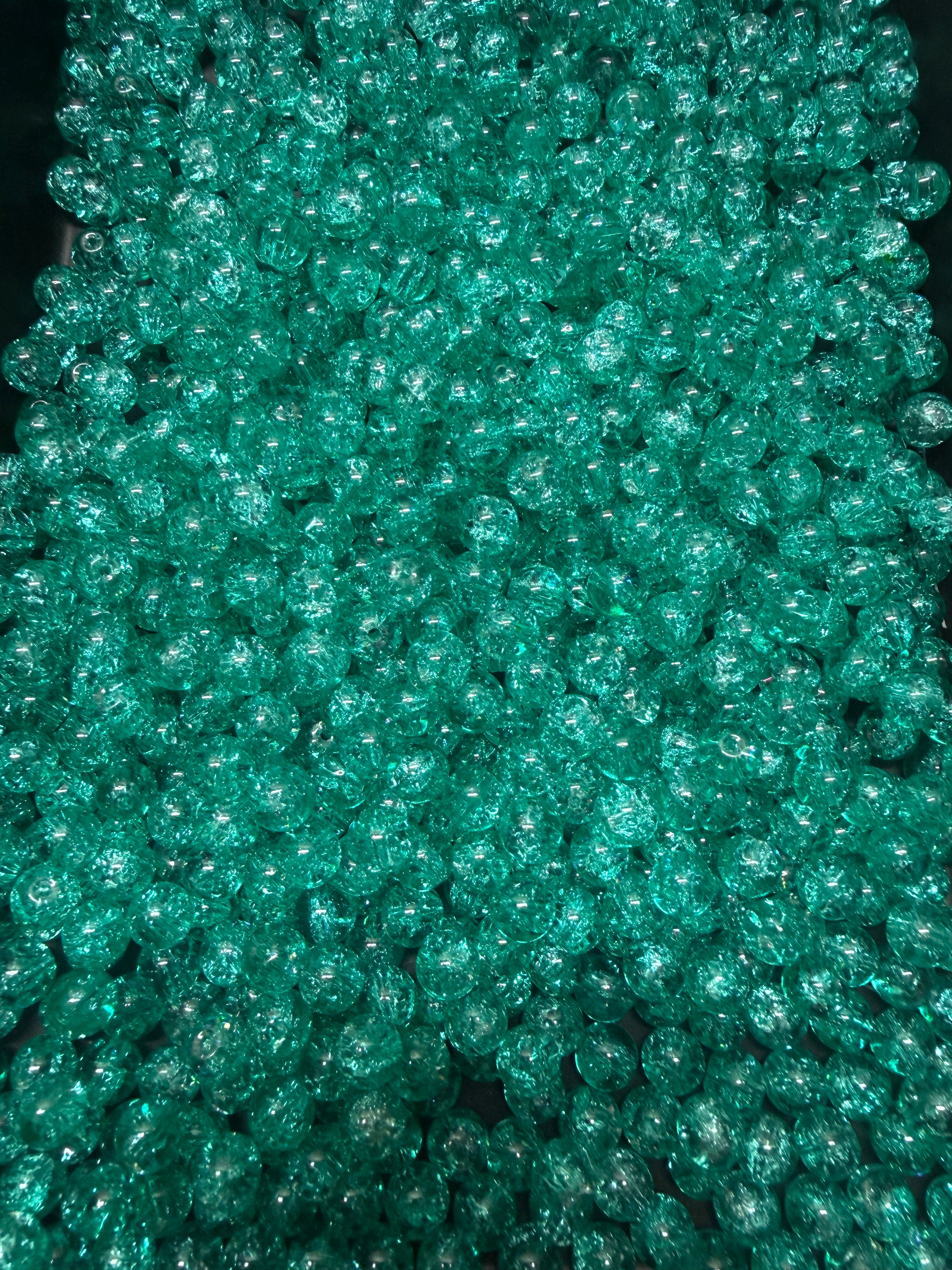 Teal crackle