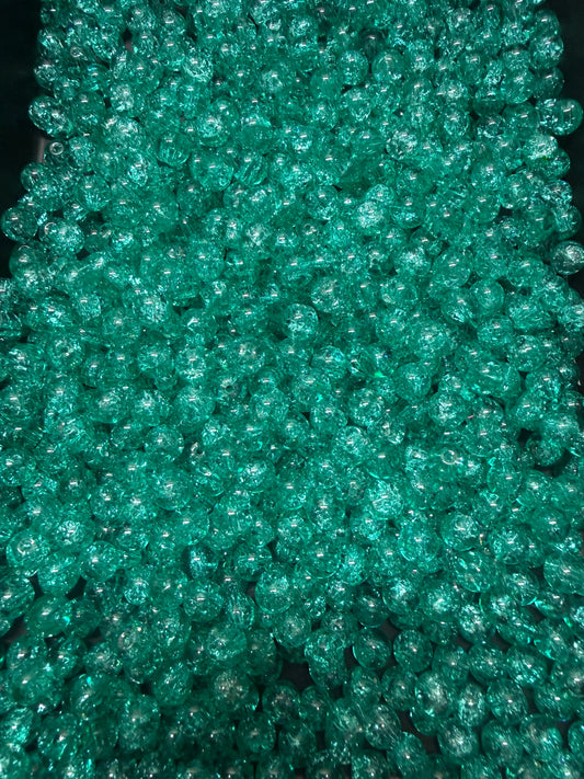 Teal crackle